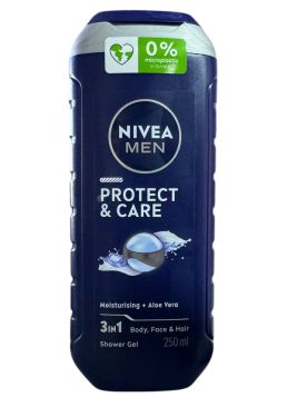 Гель для душа Nivea Men Protect & Care 3in1, 250 мл