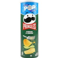 Чіпси Pringles Cheese Onion Сир-цибуля, 165 г 