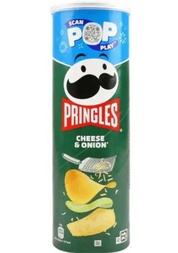 Чіпси Pringles Cheese Onion Сир-цибуля, 165 г 