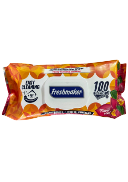 Вологі серветки для прибирання Freshmaker Floral scent, 100 шт 