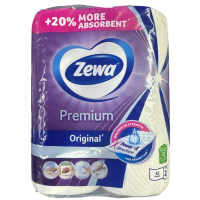 Паперові рушники Zewa Premium 2-шарові, 2 шт
