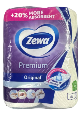 Бумажные полотенца Zewa Premium 2-слойные, 2 шт