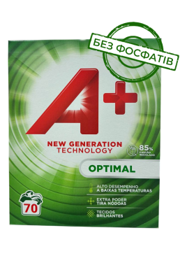 Стиральный порошок A+ Optimal универсальный, 4.2 кг (70 стирок)