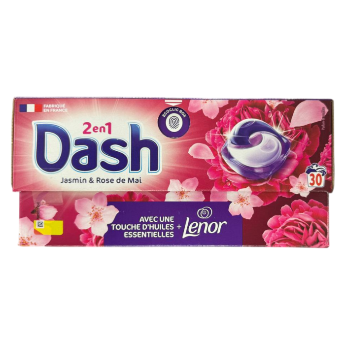 Капсулы для стирки 2in 1 Dash Jasmin& Rose de Mai, 30 шт - 