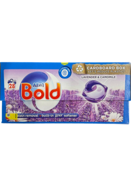 Универсальные капсулы для стирки Bold Lavender&Camomile, 28 шт