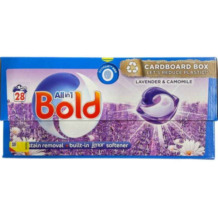 Універсальні капсули для прання Bold Lavender&Camomile, 28 шт (093019) - 