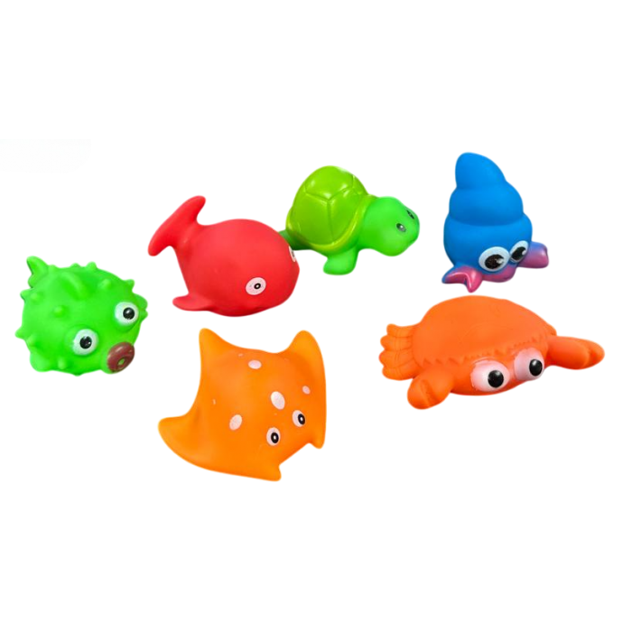Набор игрушек для купания Lindo "Морские" - 