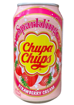 Напій Chupa Chups Strawberry&Cream, газований,345 мл