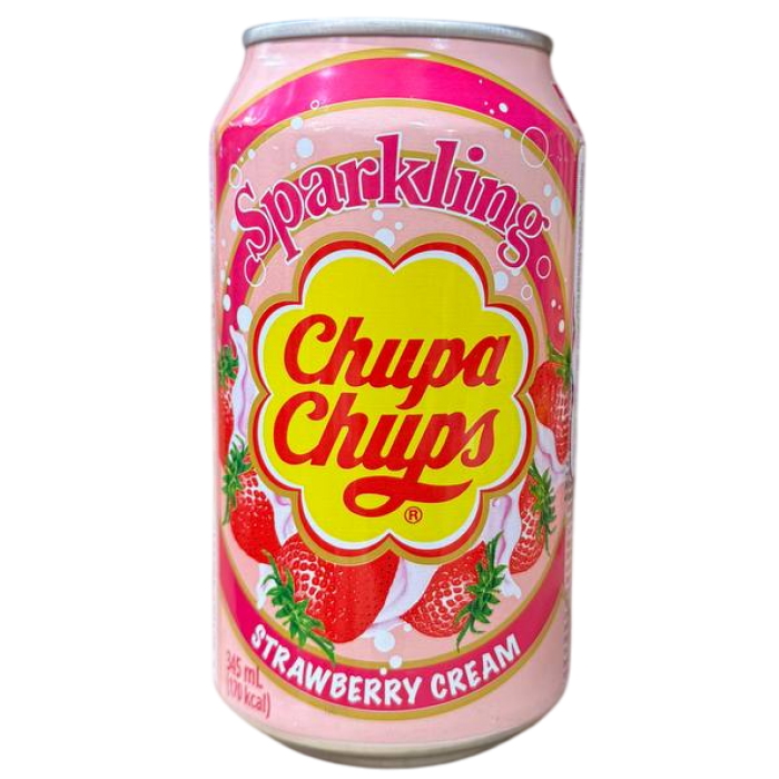 Напій Chupa Chups Strawberry&Cream, газований,345 мл (402451) - 