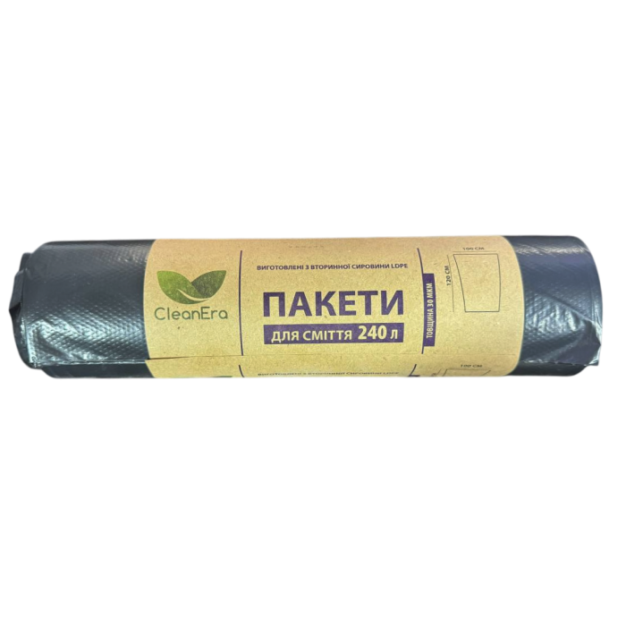 Мешки для мусора CleanEra, 240 л (10 шт) - 