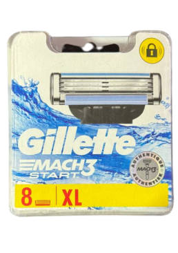 Змінні картриджі для гоління (леза) чоловічі Gillette Mach 3 Start, 8 шт