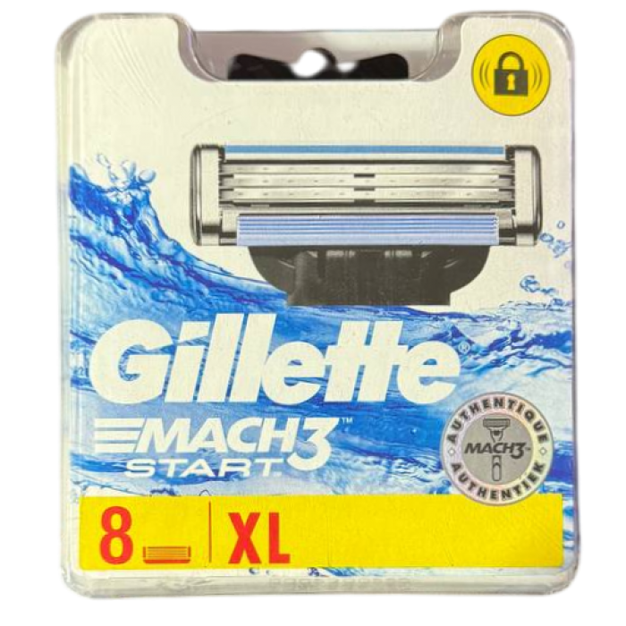 Змінні картриджі для гоління (леза) чоловічі Gillette Mach 3 Start, 8 шт (435630) - 