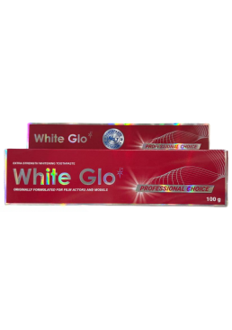 Экстрасильная отбеливающая зубная паста White Glo Professional Choice, 100 г