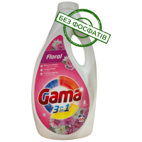 Гель для стирки Gama Floral с цветочным ароматом, 3 л (66 стирок)