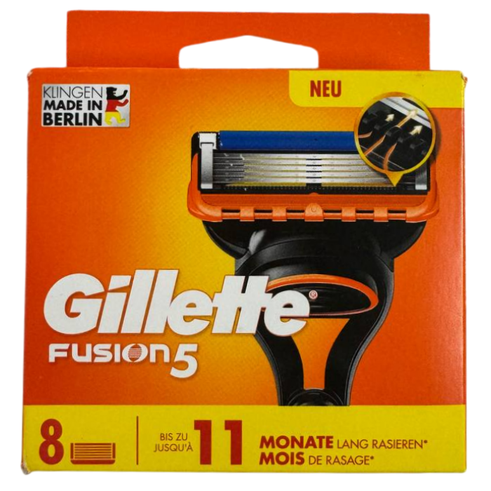 Змінні картриджі Gillette Fusion 5, 8 шт (418449/3-851324/478502) - 