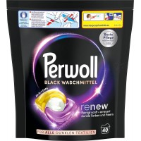 Капсулы для стирки Perwoll Renew Black для темных и черных вещей, 40 шт