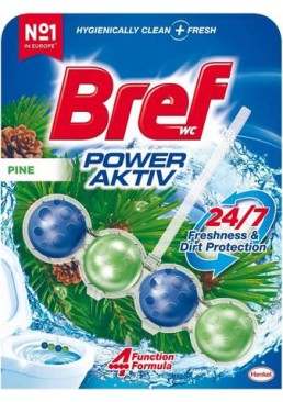 Підвісний блок для унітазу Bref Power Aktiv Хвоя, 50 г