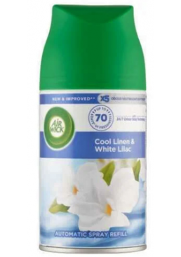 Змінний балон до автоматичного освіжувача повітря Air Wick Cool Linen&White Lilac, 250 мл