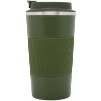 Термокружка вакуумна герметична BPA FREE, 500 мл (хакі)