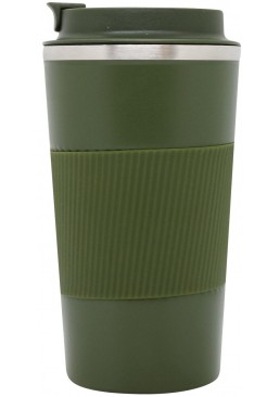 Термокружка вакуумна герметична BPA FREE, 500 мл (хакі)