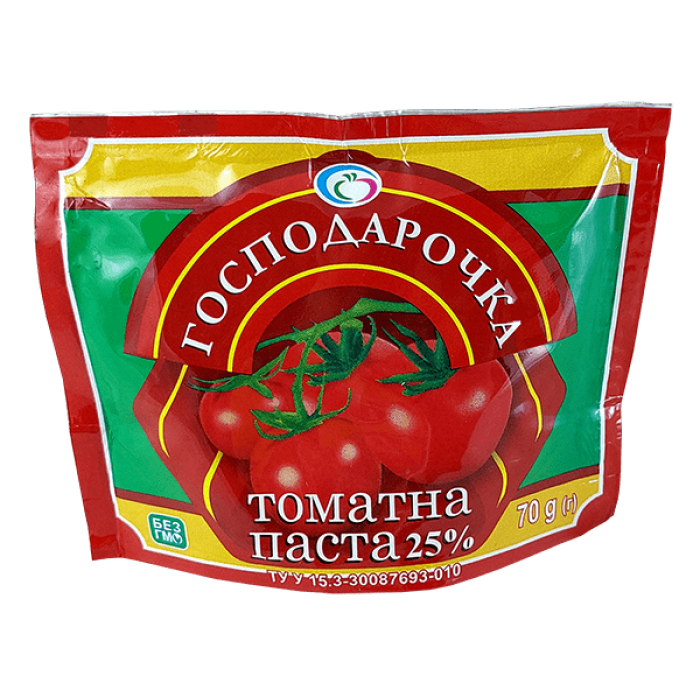 Паста томатная 25% «Господарочка», 70г - 