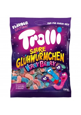 Желейные жевательные конфеты Trolli Sauer Cluhwurmchen Verry Bearry, 150 г
