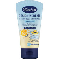 Солнцезащитный крем для лица Bubchen Sensitive с коэффициентом защиты SPF 50+, 50 мл