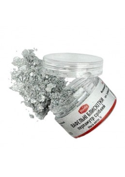 Вафельные блестки "Серебряный перламутр", 1 г