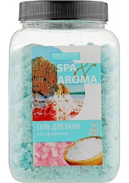 Морська сіль для ванн Bioton Cosmetics Spa Aroma натуральна сіль озера Сиваш, 750 г