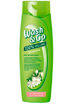Шампунь для нормального волосся Wash&Go з екстрактом жасмину, 200 мл