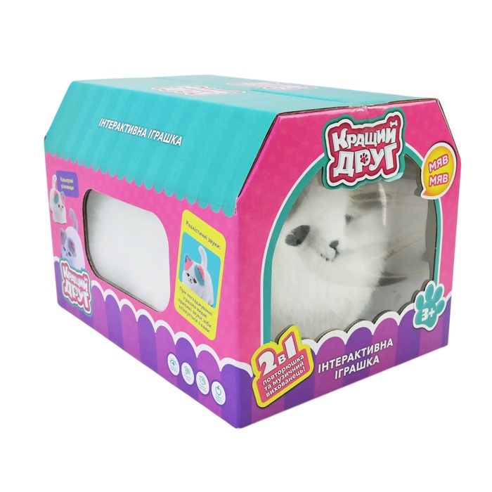 М’яка інтерактивна іграшка «Кращий друг» кошеня (в асортименті) (356425) - 