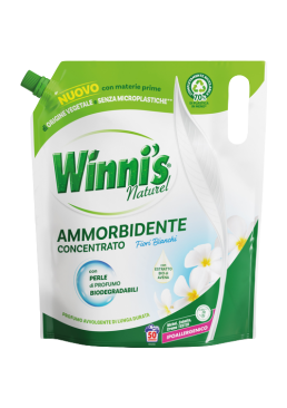 Гіпоалергенний ополіскувач для прання Winni's Білі квіти, 1250 мл (50 прань)