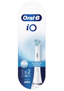 Змінні насадки для електричної зубної щітки Oral-B Braun iO Ultimate Clean білі, 2 шт