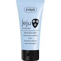 Черная маска для кожи лица Ziaja Jeju с экстрактами мяты, граната и черной смородины, 50 мл