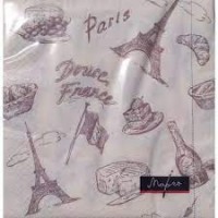 Серветки столові Марго 3-х шарові Париж, 15 шт