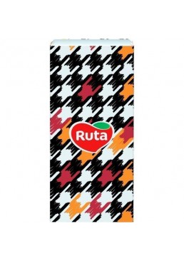 Носовые платочки Ruta Style без аромата 3 слоя, 10 шт 