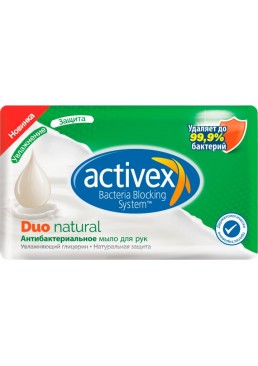 Антибактериальное мыло Activex Duo Натуральная защита, 120 г