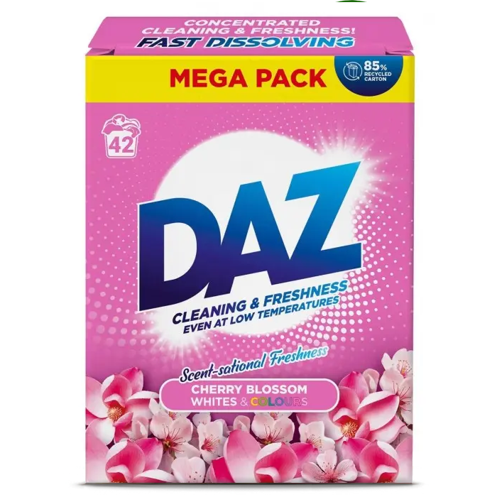 Пральний порошок DAZ Cherry Blossom з ароматом квітучої вишні, 2.1 кг (42 прання) (475150) - 