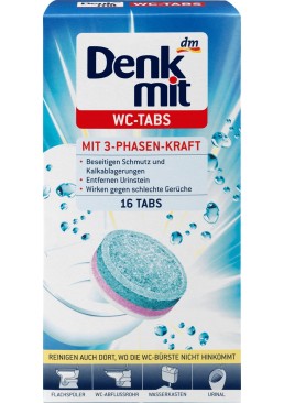 Таблетки для бачка унитаза c формулой крафта Denkmit WC, 16 шт