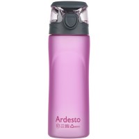 Бутылка для воды Ardesto, розовая, пластик AR2205PR, 600 мл