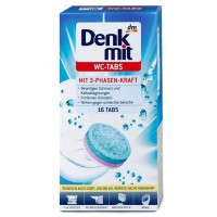 Таблетки для очистки унитаза c трехфазным действием Denkmit WC, 16 шт