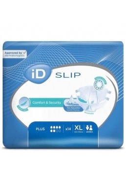 Підгузки для дорослих iD Slip Plus, розмір XL (120-170 см), 14 шт