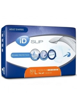 Підгузки для дорослих iD Slip Extra Plus, розмір L (115-155 см), 30 шт