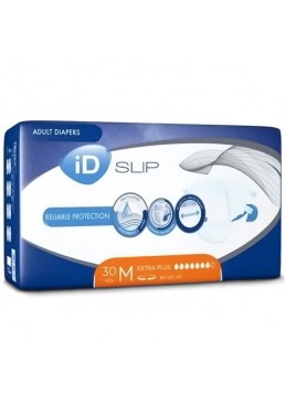 Підгузки для дорослих iD Slip Extra Plus, розмір M, 80-125 см, 30 шт