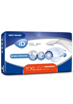 Підгузки для дорослих iD Slip Extra Plus розмір XL, 30 шт (120-170 см)