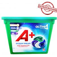 Капсули для прання А+ 4в1 Ocean Dream для всіх типів тканин, 38 шт