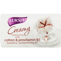 Крем-мыло с хлопковым молочком и провитамином B5 Luksja Cotton Milk Provitamin B5 Soap, 100 г