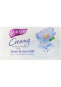 Крем-мыло со льном и рисовым молочком Luksja, 100 г