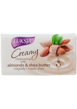Крем-мило з мигдалем і маслом ши Luksja Creamy Almond Shea Butt Soap, 100 г