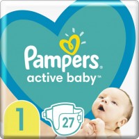 Подгузники Pampers Active Baby 1 Newborn (2-5 кг), 27 шт 